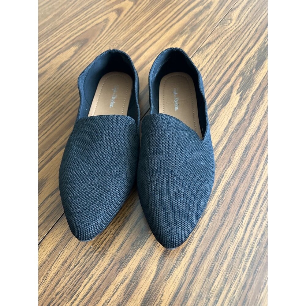 Sophia Taylor Carissa woman’s black slip on flats size 10W